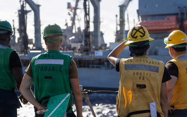 Spruance conducts routine operations