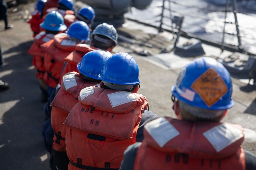 Spruance conducts routine operations