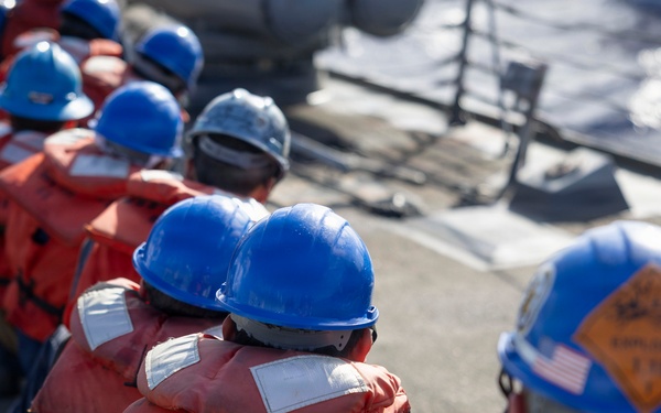 Spruance conducts routine operations