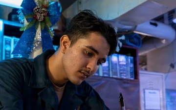 Abraham Lincoln conducts routine operations