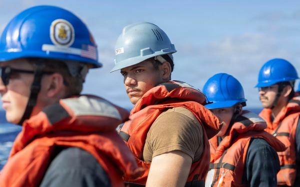 Spruance conducts routine operations