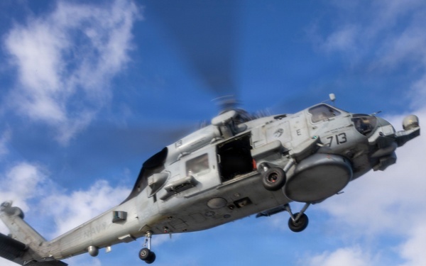 Spruance conducts routine operations