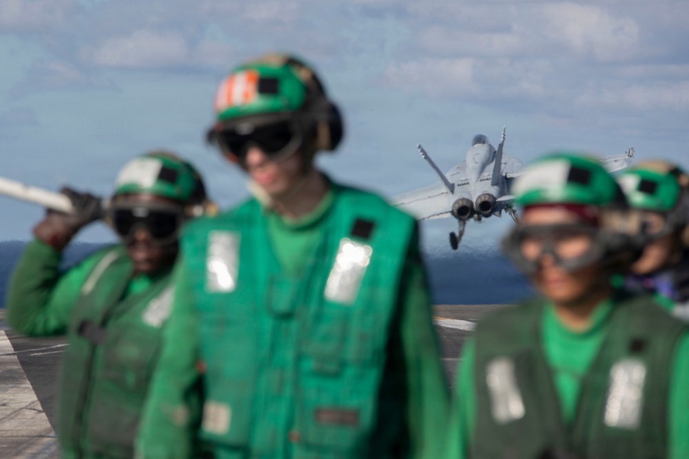 Abraham Lincoln conducts routine flight operations