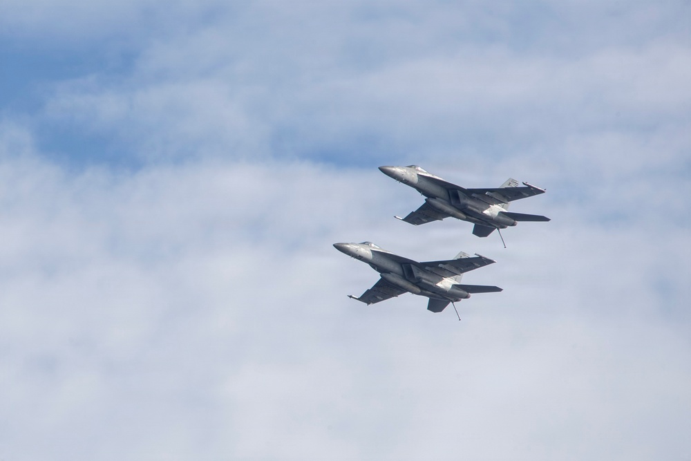 Abraham Lincoln conducts routine flight operations