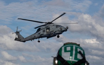 Abraham Lincoln conducts routine flight operations