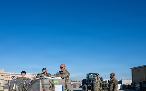 386th command staff building pallets