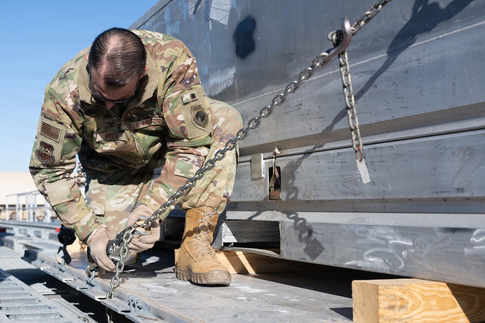 386th command staff building pallets