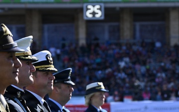 Joint services swearing-in ceremony at Armed Forces Bowl