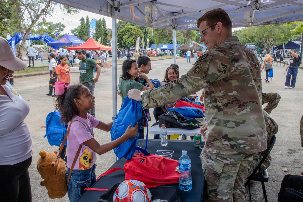 U.S. Army donates gifts during Tour Firmeza in Panama City, Panama