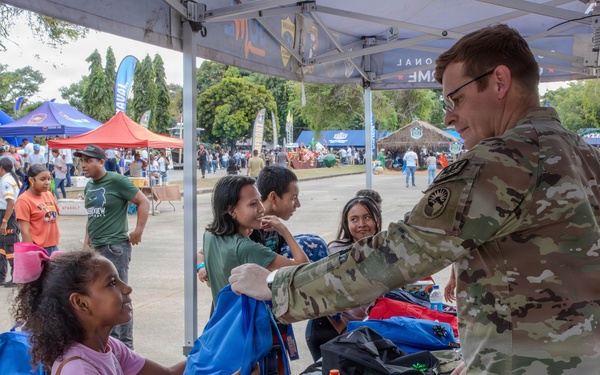 U.S. Army donates gifts during Tour Firmeza in Panama City, Panama