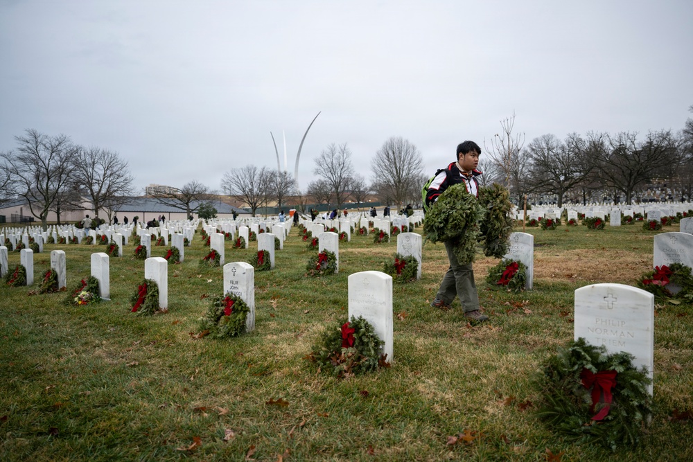Wreaths Out at Arlington National Cemetery 2026