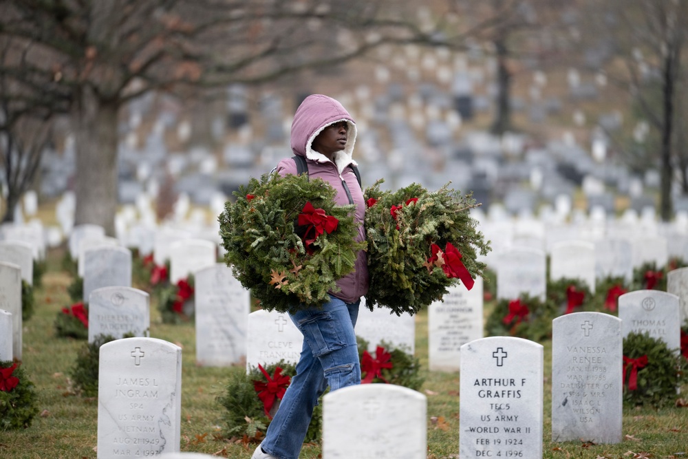 Wreaths Out at Arlington National Cemetery 2026