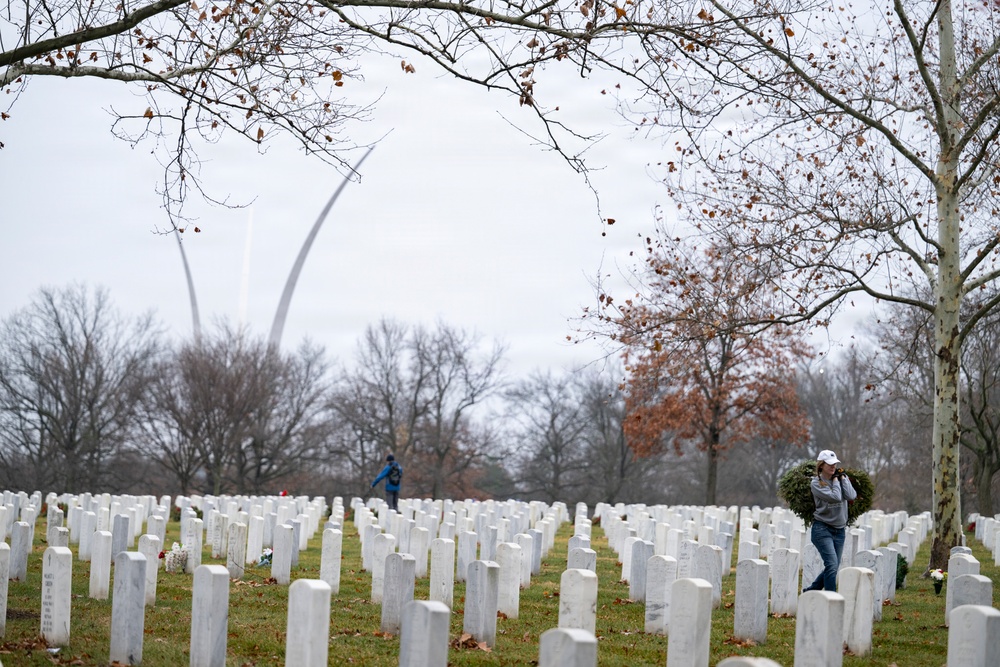 Wreaths Out at Arlington National Cemetery 2026