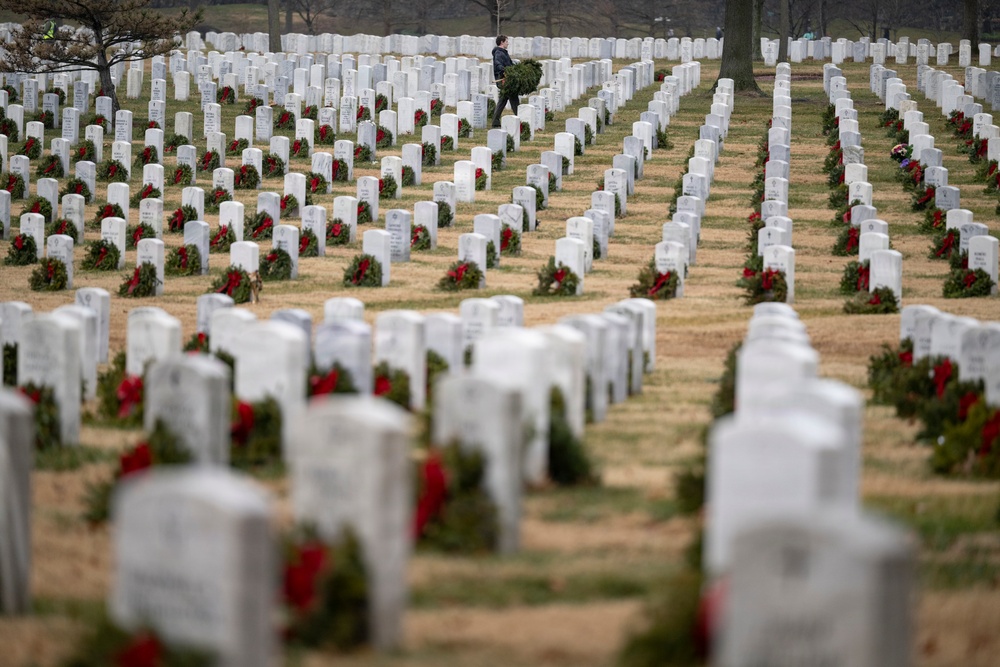 Wreaths Out at Arlington National Cemetery 2026