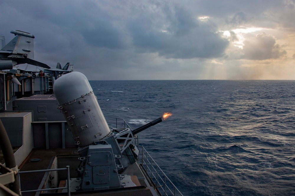 Abraham Lincoln conducts live fire exercise