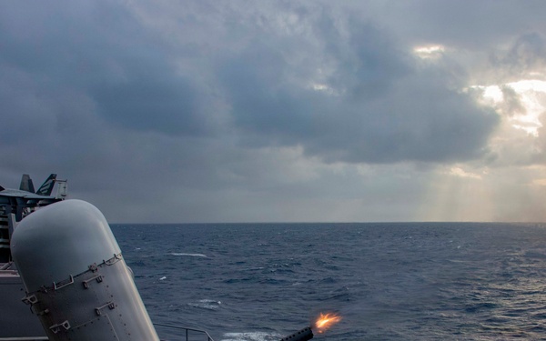 Abraham Lincoln conducts live fire exercise