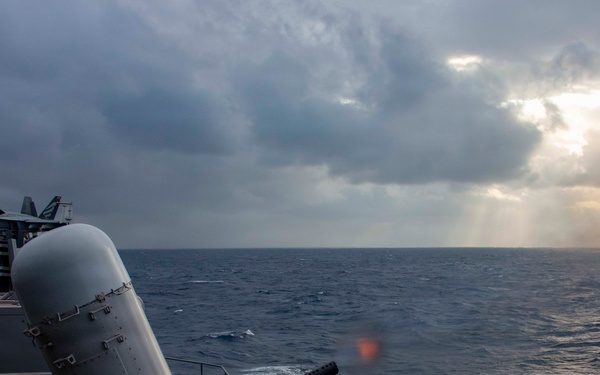 Abraham Lincoln conducts live fire exercise