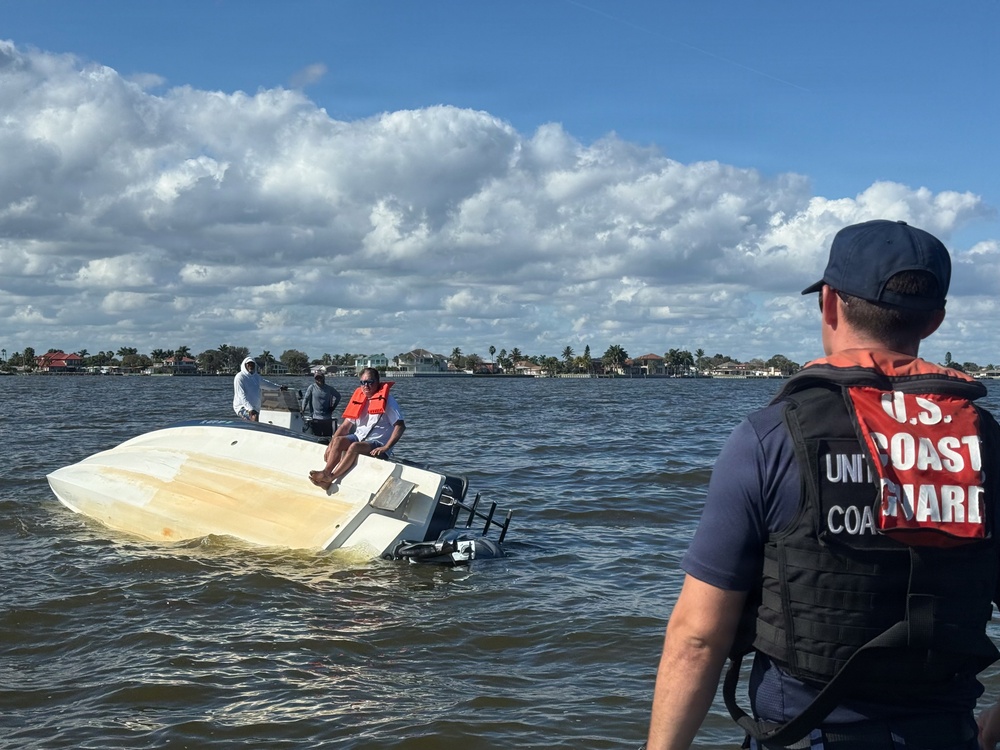 Coast Guard rescues boater from capsized vessel near Port Canaveral