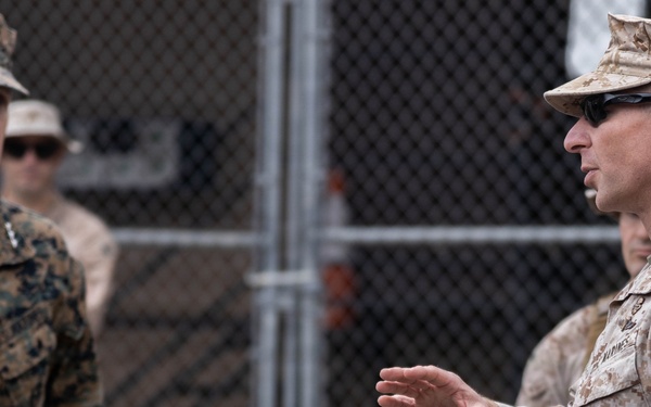 Commanding General, I Marine Expeditionary Force, visits JTF-SB