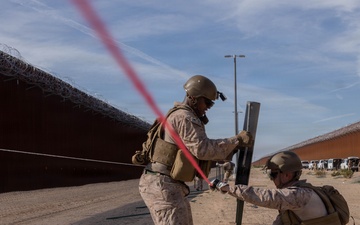 JTS-SB Marines conduct barrier reinforcement
