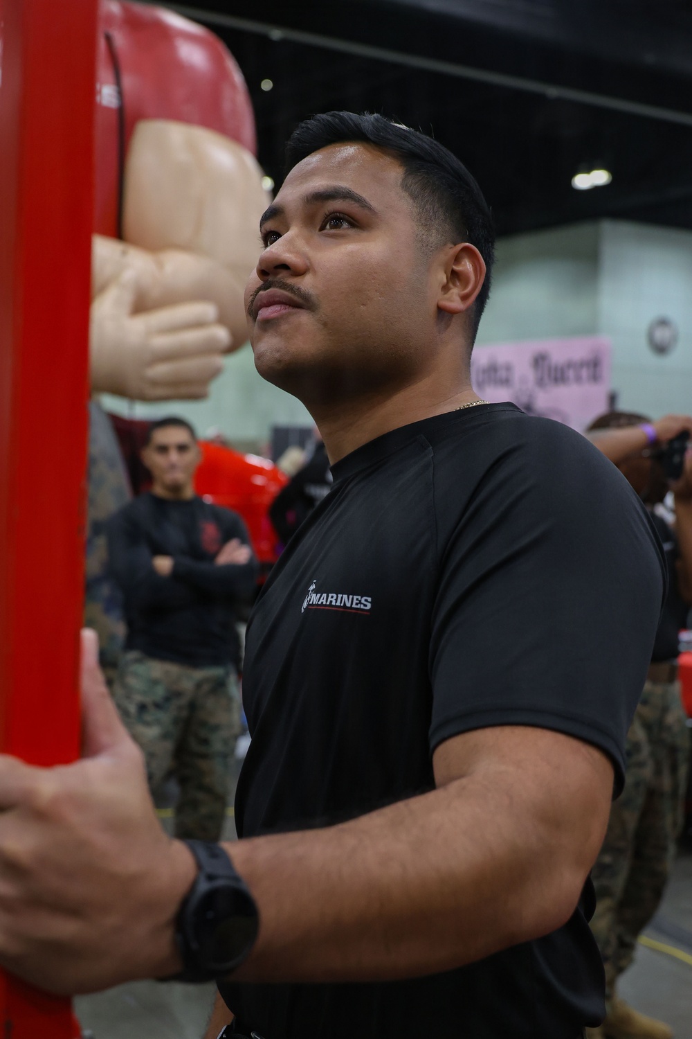 U.S. Marines attend Los Angeles Fitness Expo