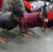 U.S. Marines attend Los Angeles Fitness Expo