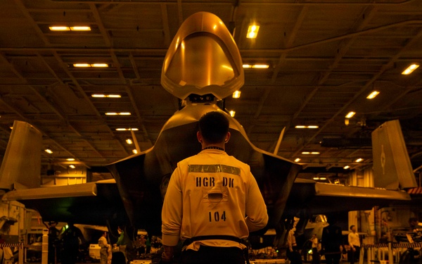 Abraham Lincoln conducts routine operations