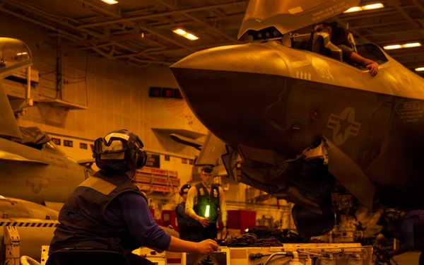 Abraham Lincoln conducts routine operations