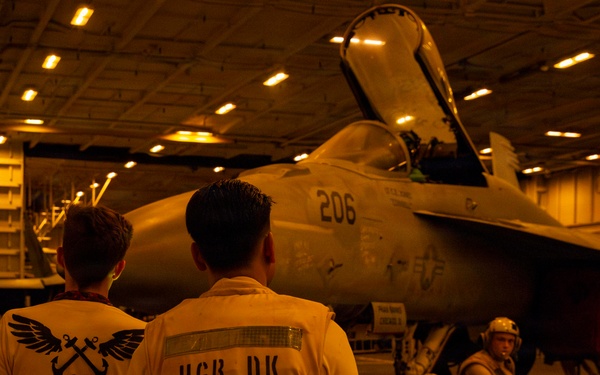 Abraham Lincoln conducts routine operations