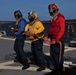 USS McFAUL Flight Deck Firefighting Drill