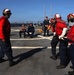 USS McFAUL Flight Deck Firefighting Drill