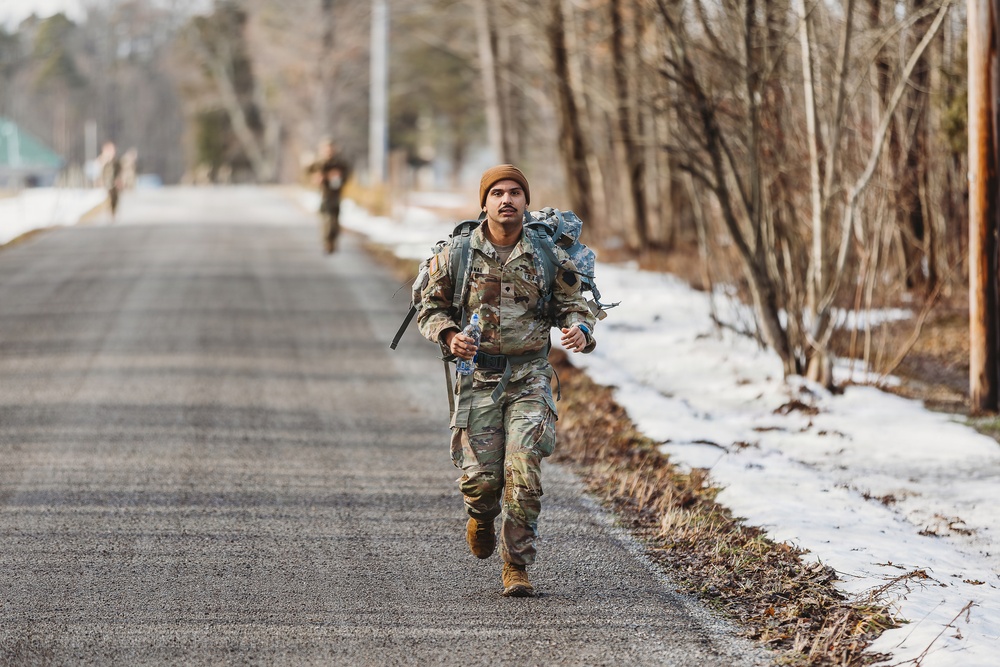 Bravo Company, 1-112 IN BN Conducts Ruck March During IDT