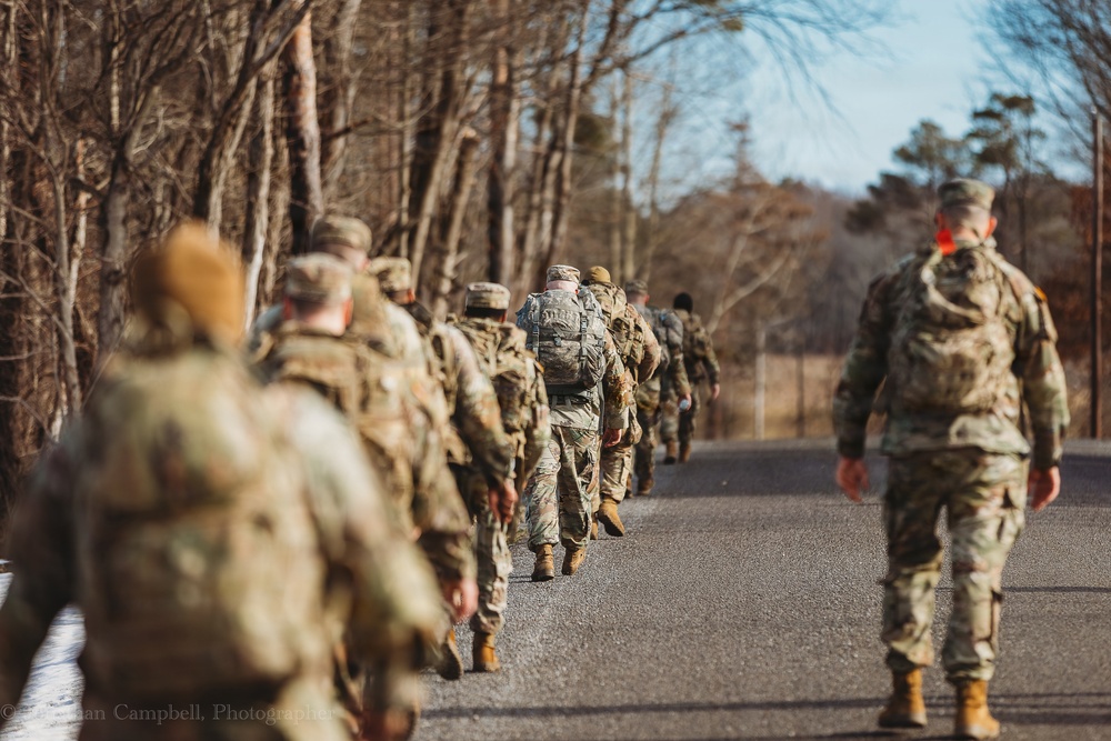 Bravo Company, 1-112 IN BN Conducts Ruck March During IDT