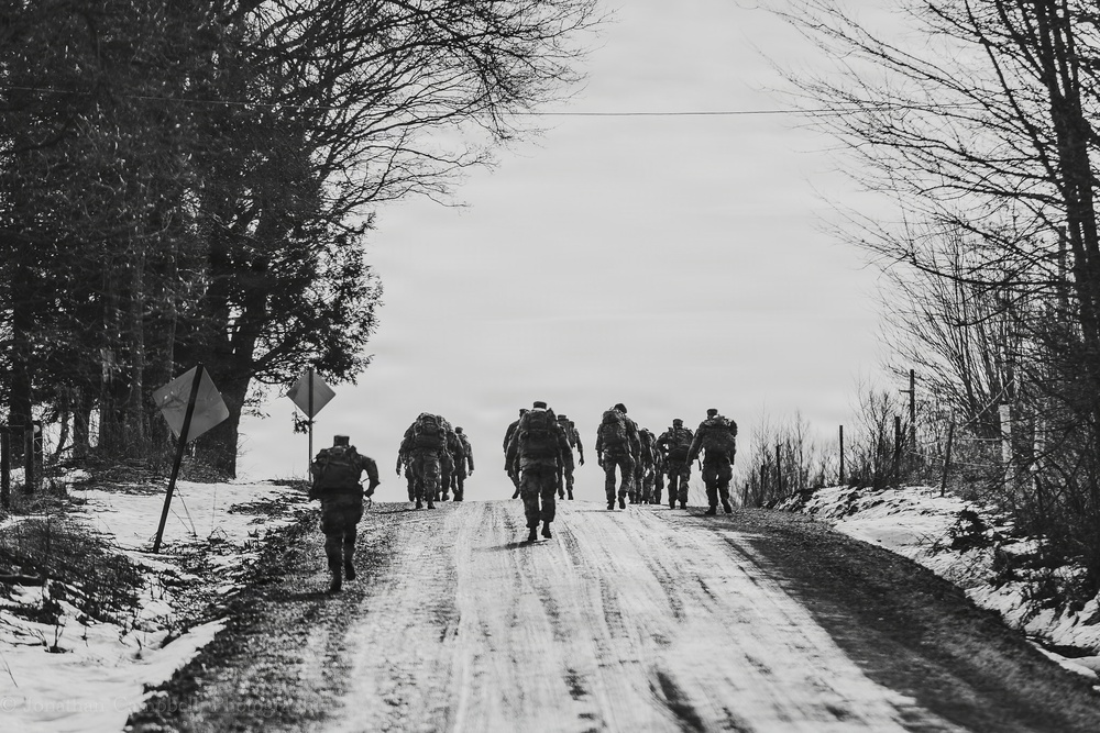 Bravo Company, 1-112 IN BN Conducts Ruck March During IDT