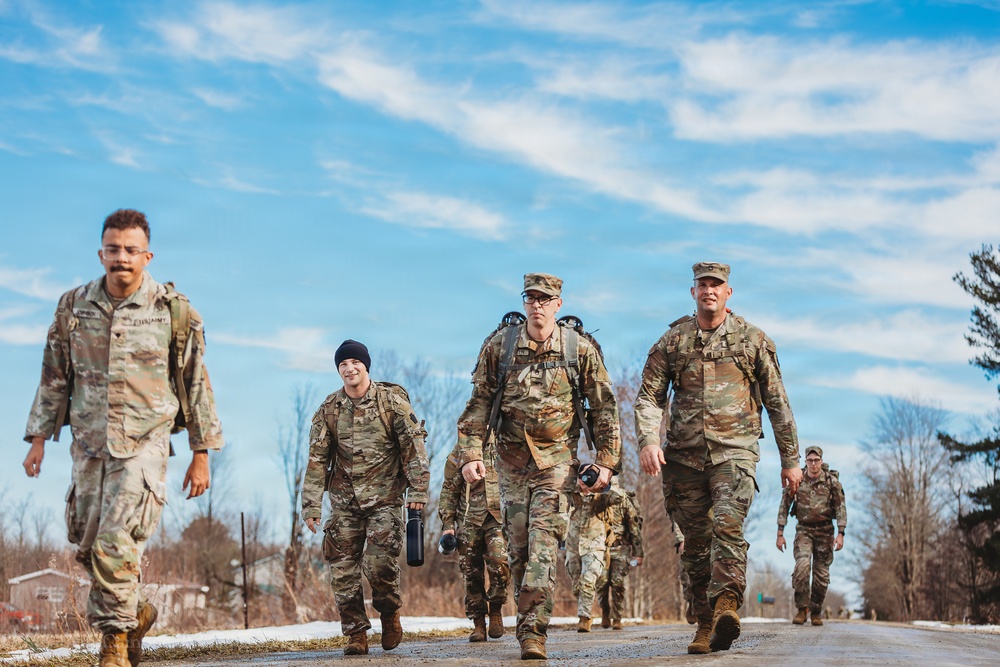 Bravo Company, 1-112 IN BN Conducts Ruck March During IDT