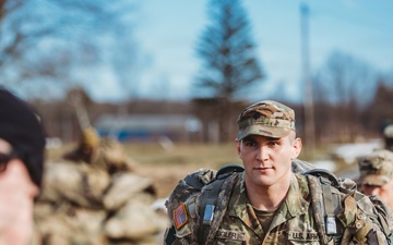 Bravo Company, 1-112 IN BN Conducts Ruck March During IDT