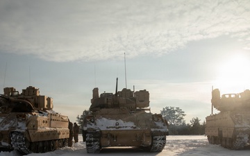 1st Cavalry Division Conducts Bradley Gunnery in Lithuania