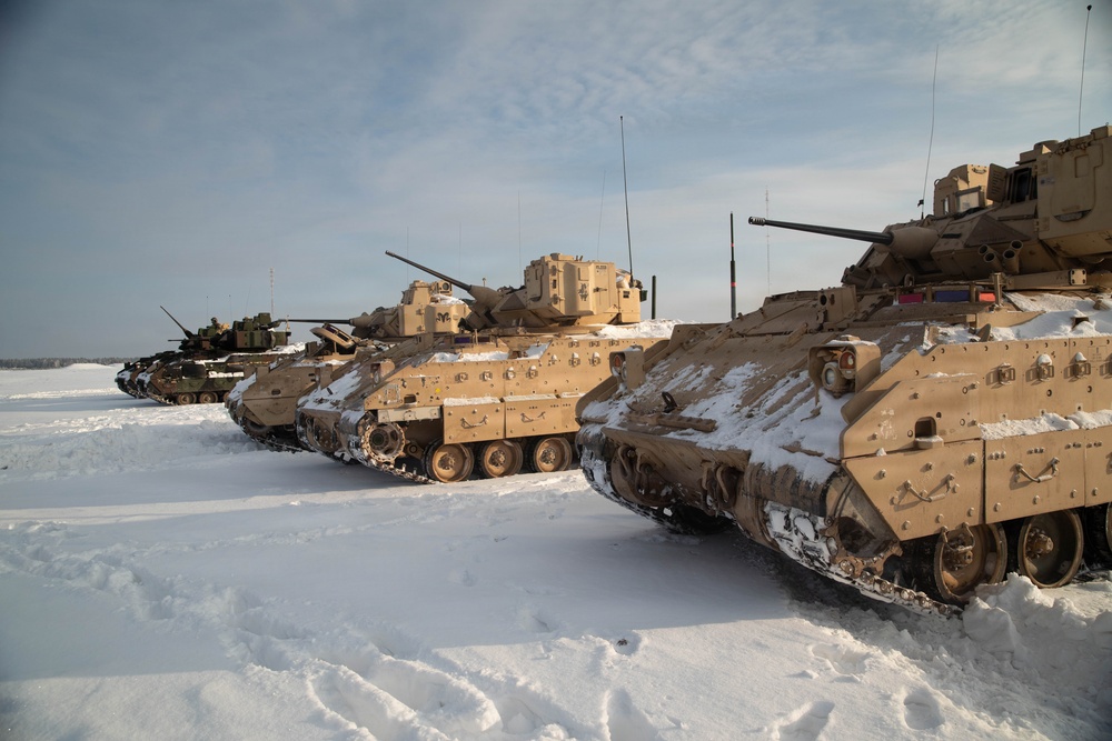 1st Cavalry Division Conducts Bradley Gunnery in Lithuania