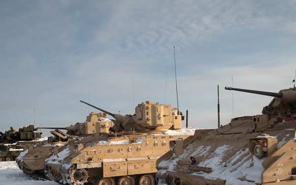 1st Cavalry Division Conducts Bradley Gunnery in Lithuania