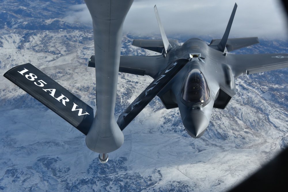 F-35A Lightning II prepares for refueling