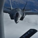 F-35A Lightning II prepares to receive mid-air refueling