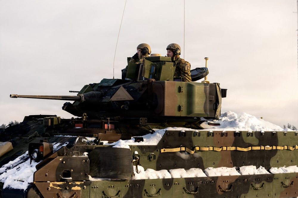 1st Cavalry Division Conducts Bradley Gunnery in Lithuania