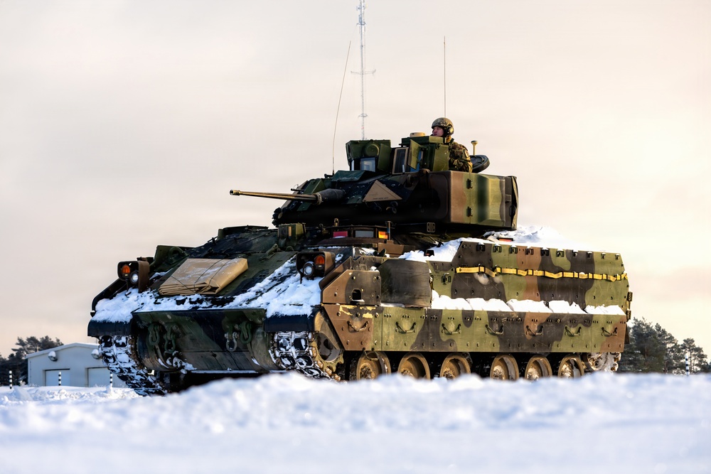 1st Cavalry Division Conducts Bradley Gunnery in Lithuania