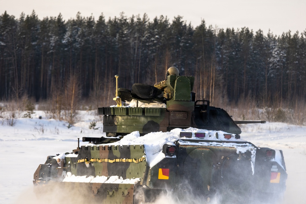 1st Cavalry Division Conducts Bradley Gunnery in Lithuania
