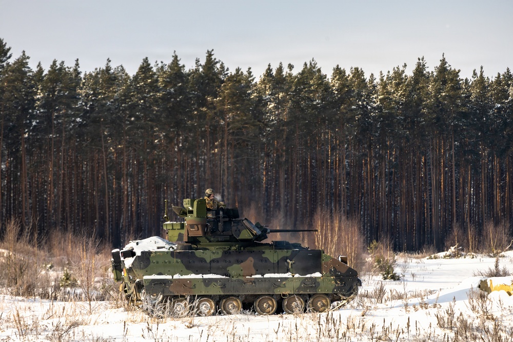 1st Cavalry Division Conducts Bradley Gunnery in Lithuania