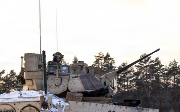1st Cavalry Division Conducts Bradley Gunnery in Lithuania