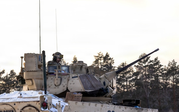 1st Cavalry Division Conducts Bradley Gunnery in Lithuania