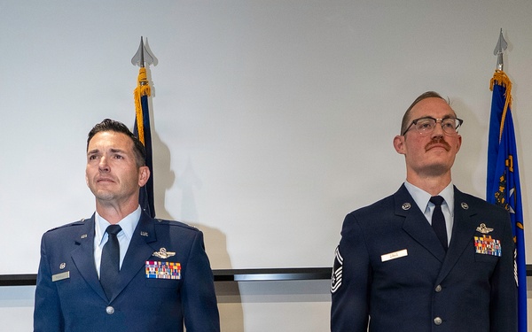 Senior Master Sgt. Charles Davis promotes to Chief Master Sergeant