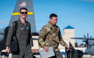 Airmen at the 153rd Airlift Wing Depart for Sentry Aloha