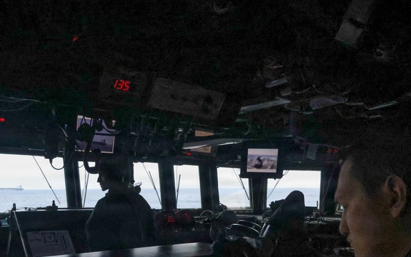 USS Paul Ignatius (DDG 117) conducts maritime operations in support of M/V Bella 1 seizure